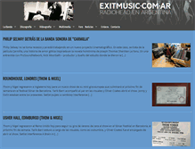 Tablet Screenshot of exitmusic.com.ar
